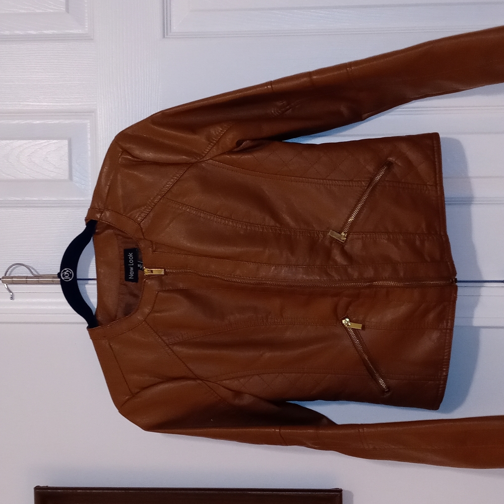 Women's faux leather jacket